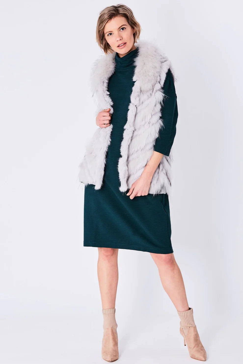Grey Fox and Coney Fur Gilet